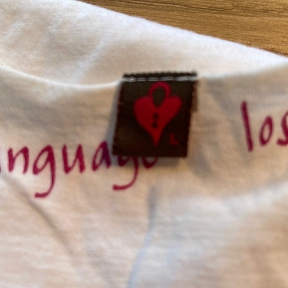 Language Los Angeles White Sleeveless V Neck Top. P/3/A1315 - Picture 5 of 6